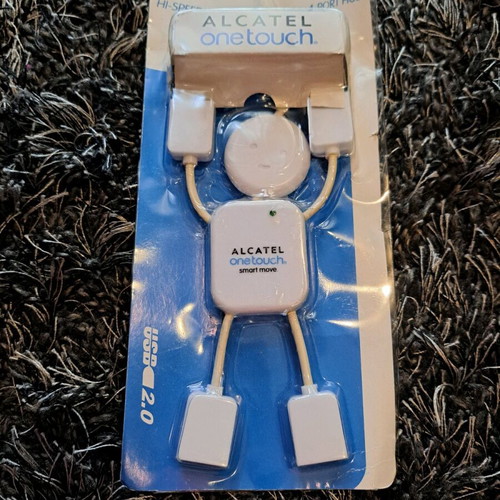 USB 2.0 Hub x4 white new with extension cable