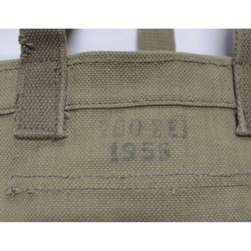 1955 Greek Army Battle Bag like new with strap