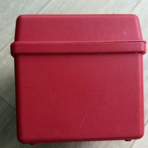 Curver Retro 1970s Red Sewing Organizer Case with Removable Tray