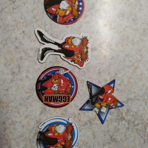 Doctor Eggman magnets used, set of 5 pieces