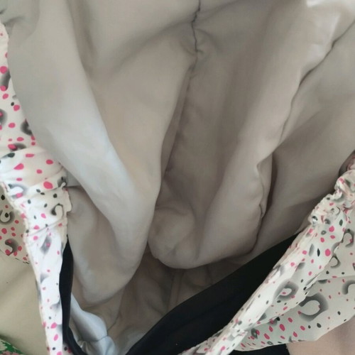 Mc Kinley kids jacket like new, white and grey, size 128 cm