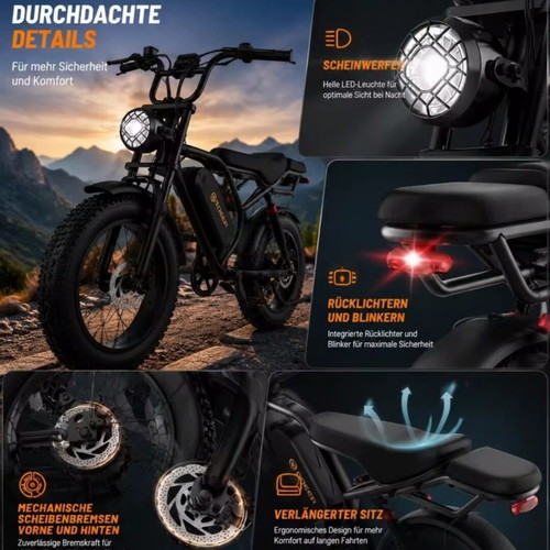 Fatbike 20" electric bike Headeer BK20 new