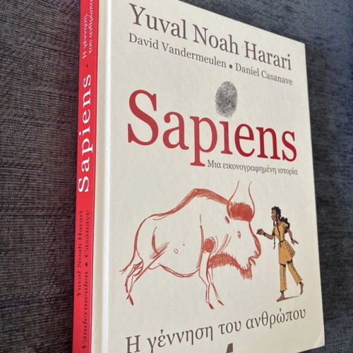 Sapiens illustrated history book by Yuval Noah Harari