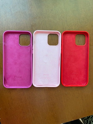 Apple cases for iPhone 12 Pro Max used, set of 3 with wear