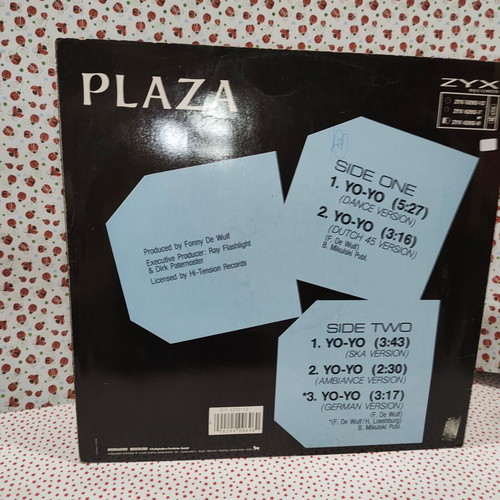 Plaza Yo-Yo (Ten Years Ago) vinyl record used, electronic