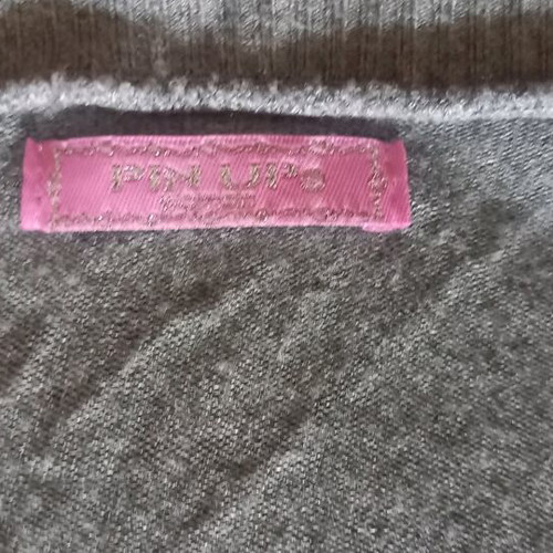 Cotton cardigan gray short like new, size S