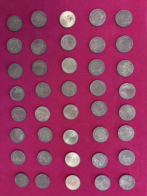 German coins, 40 pieces