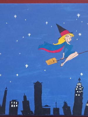 Bewitched Handmade Acrylic Painting on Canvas, Like New