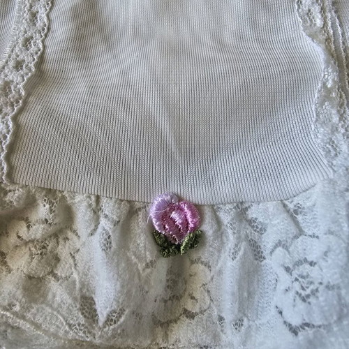 Slip dress sugar color used, kids Her Majesty size 4, 1960