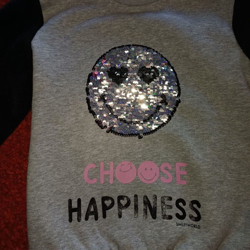 Alouette kids sweatshirt like new, size 6 years, grey and black