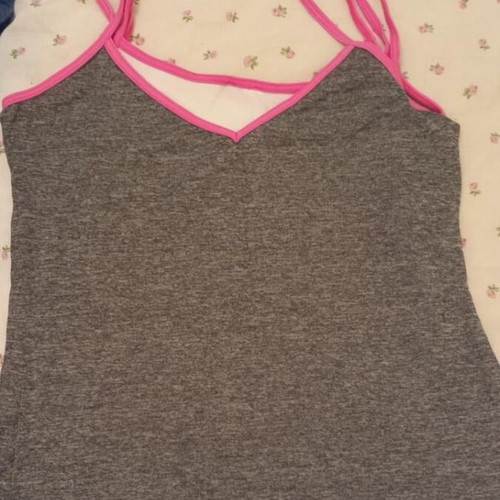 Morgan summer tank top used, size M, white and grey