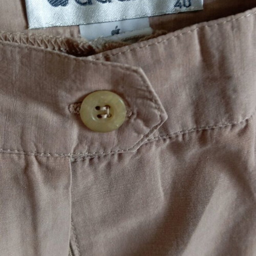 Women's beige sleeveless suit like new, size M, safari style