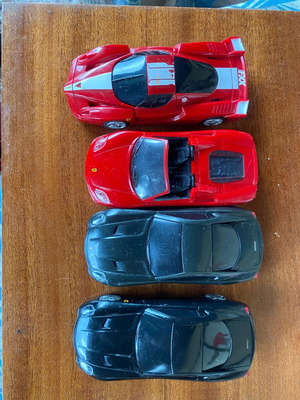 Shell V-Power collectible toy cars used, pack of 4, 1:38 scale, 2006