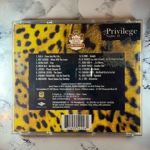 Privilege Nights II CD authentic, electronic music