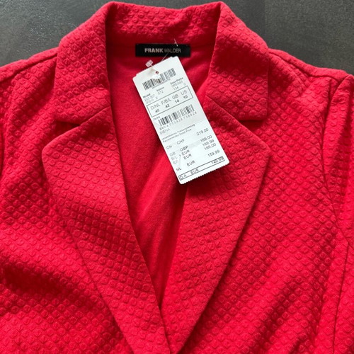 Frank Walder women's blazer new, red, size L