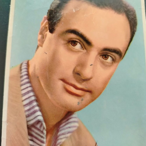 Andreas Barkoulis color postcard used, Karapatsopoulos studio