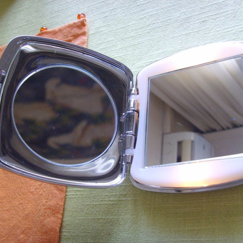 Vintage women's mirror with light new
