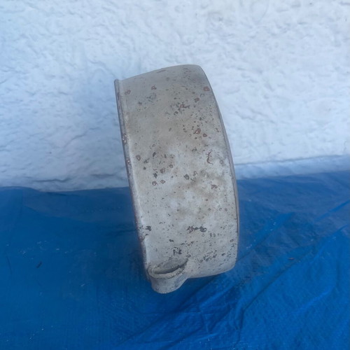 Clay pot from the 1950s used, 20 cm diameter, 8.5 cm height