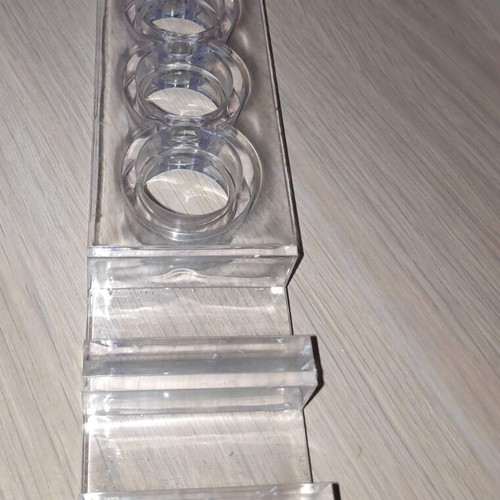 Korres Plexiglass transparent cosmetic and amenities holder used