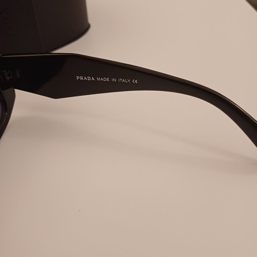 Premium Black Geometric Prada Sunglasses new, full luxury set