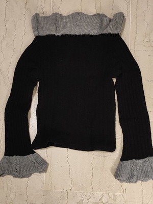 Nouveau sweater used, black and gray, size Small