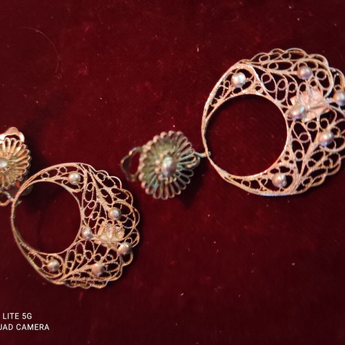 Silver 935 handmade earrings new, length 5cm