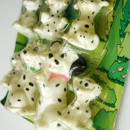 Vintage 90's Dalmatian puppies figures 101 Dalmatians Mei Ah new
