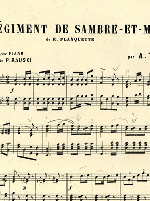 Le Regiment de Sambre & Meuse παρτιτούρα μεταχειρισμένη, έκδοση Γ. Φεξή 1910