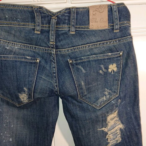 Bershka jeans pants size 32 like new, blue