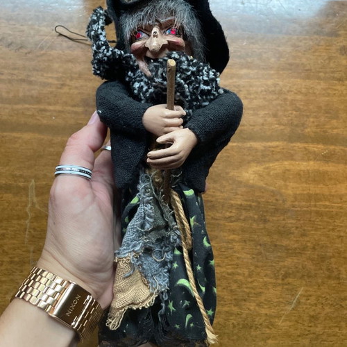 Witch doll new with laughing sound and eye blinking