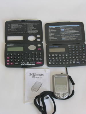 Rolodex и 2 PDA употребявани, комплект от 3, IKB, Palmate