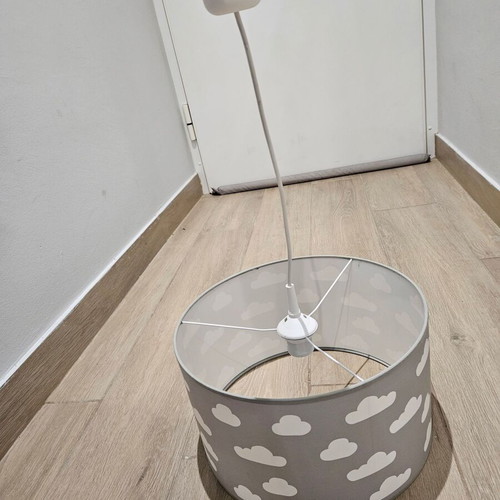 Children's ceiling light gray with white clouds like new