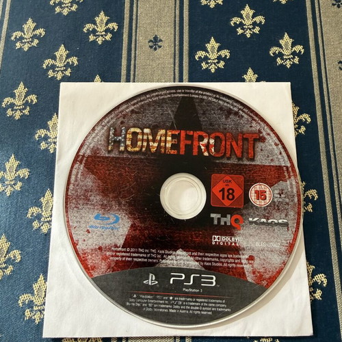 Homefront PS3 game not working, used
