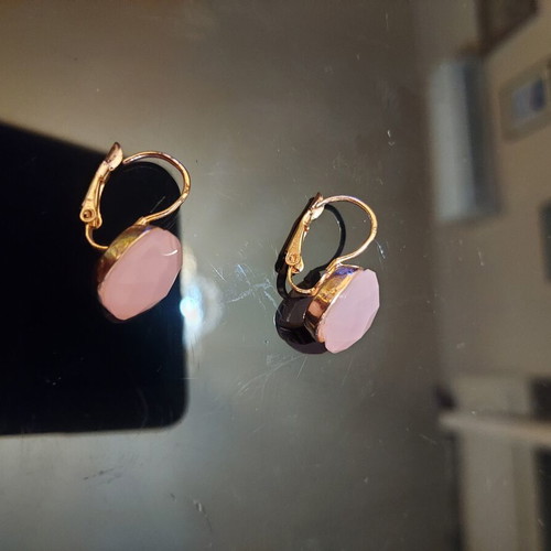 Earrings like new, pink