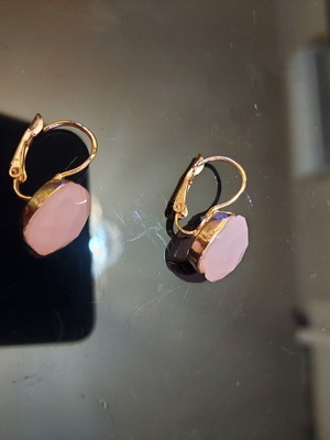 Earrings like new, pink