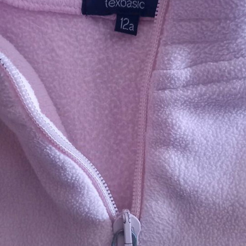 Fleece like new, soft pink for 12-year-old girls