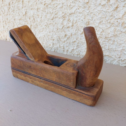 Wooden plane used, antique woodworking tool