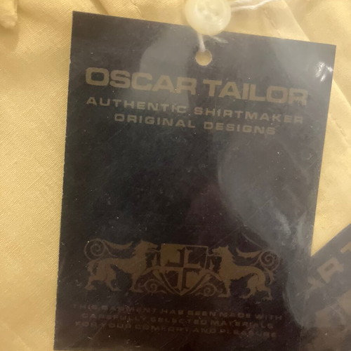 Glou Sport and Oscar Tailor dress shirts size M new, brown and yellow