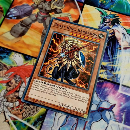 Beast King Barbaros YS17 Yu-Gi-Oh! card, excellent condition (EX)
