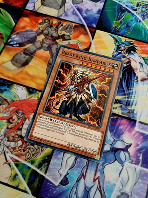 Beast King Barbaros YS17 Yu-Gi-Oh! card, excellent condition (EX)