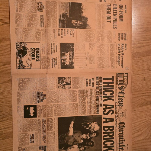 Jethro Tull Thick As A Brick vinyl record used, 1972 Greek edition