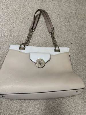 Guess shoulder bag used, white and beige