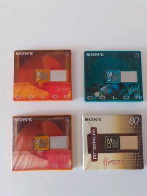 Sony Mini Disc (3×74 + 1×80) нови, запечатани