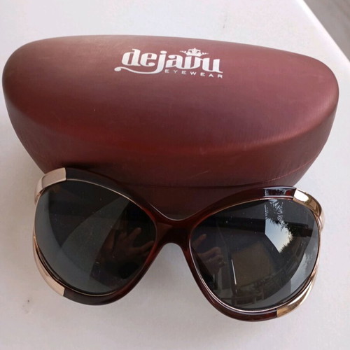 Dejavu sunglasses Bordeaux with gold like new