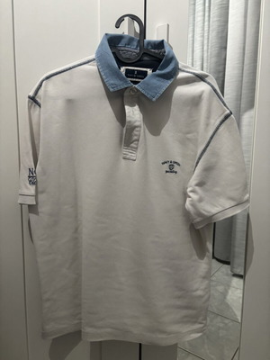 Navy & Green polo t shirt σαν καινούργιο, μέγεθος S, άσπρο