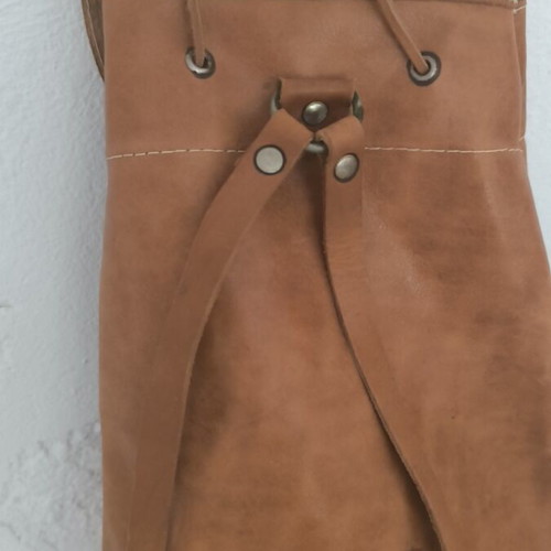 Leather backpack like new from closed store