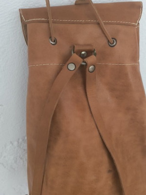 Leather backpack like new from closed store