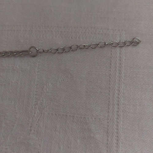 Bracelet from stainless steel like new, silver color, length 17+5 cm