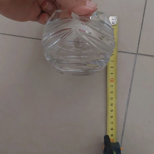 Crystal jar handmade Morava like new