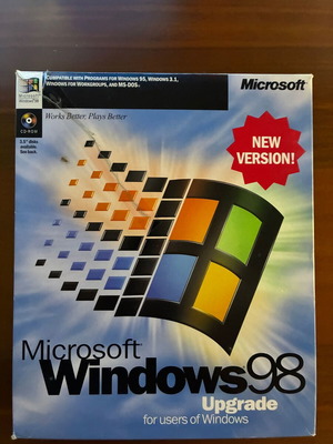 Windows 98 English Release Complete In Box Used